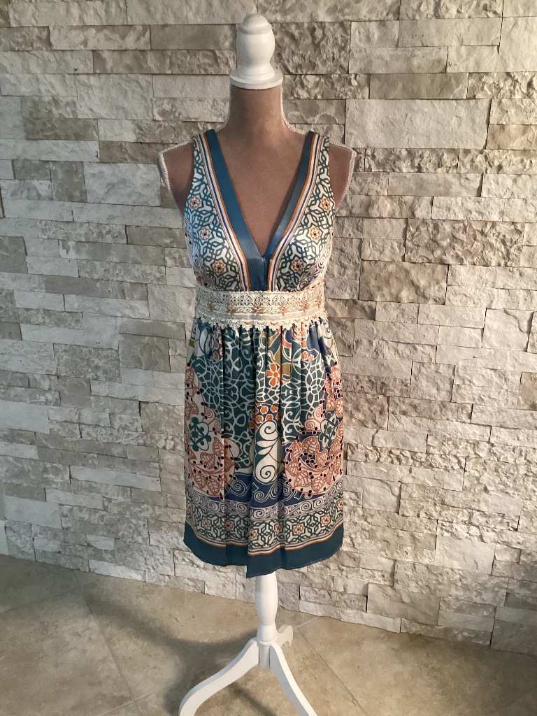 Single By Galina Sobolev Boho Silk Dress